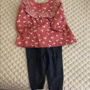 Blouse and leggings set